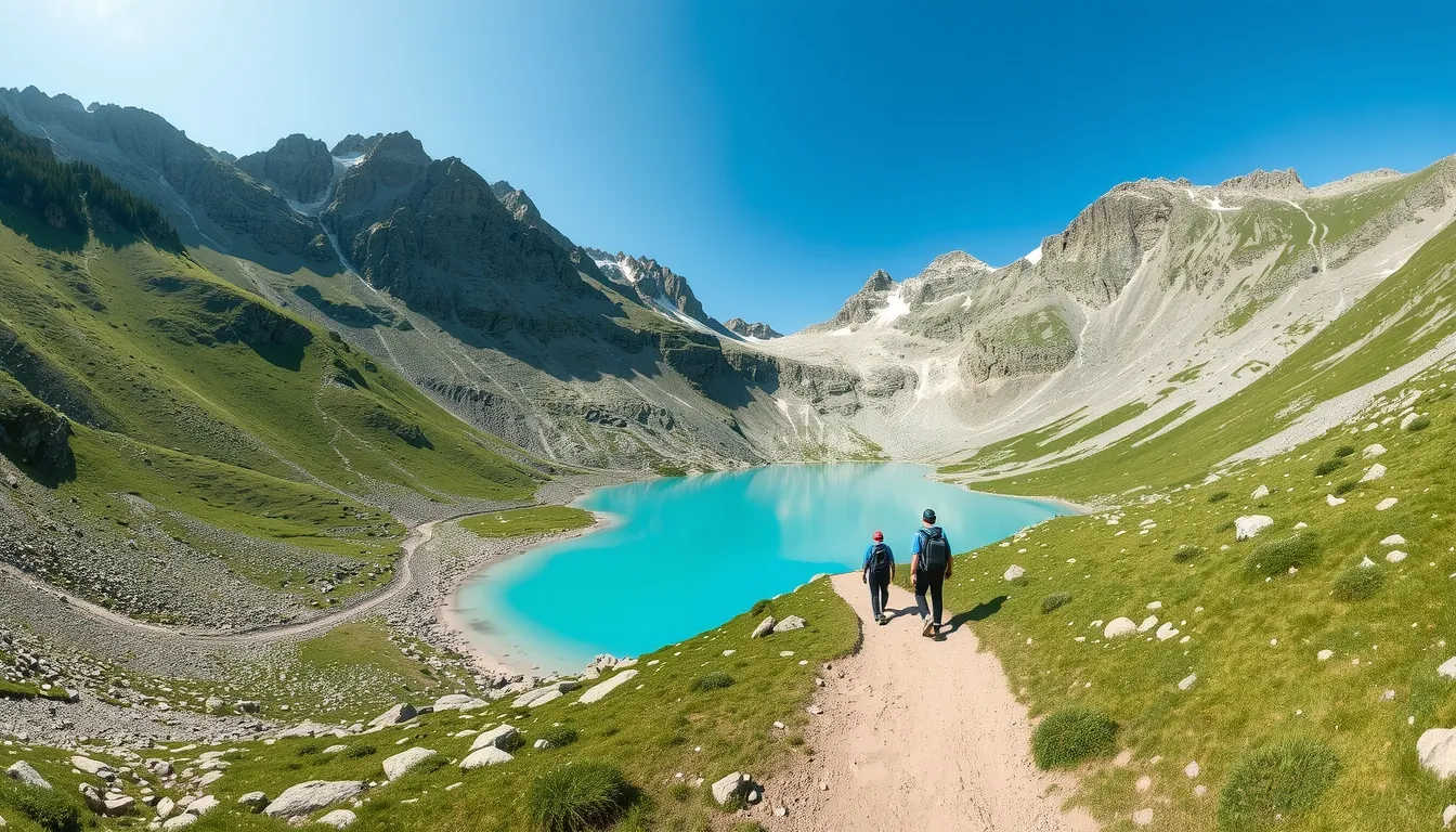 le lac bleu pyrénées randonnée